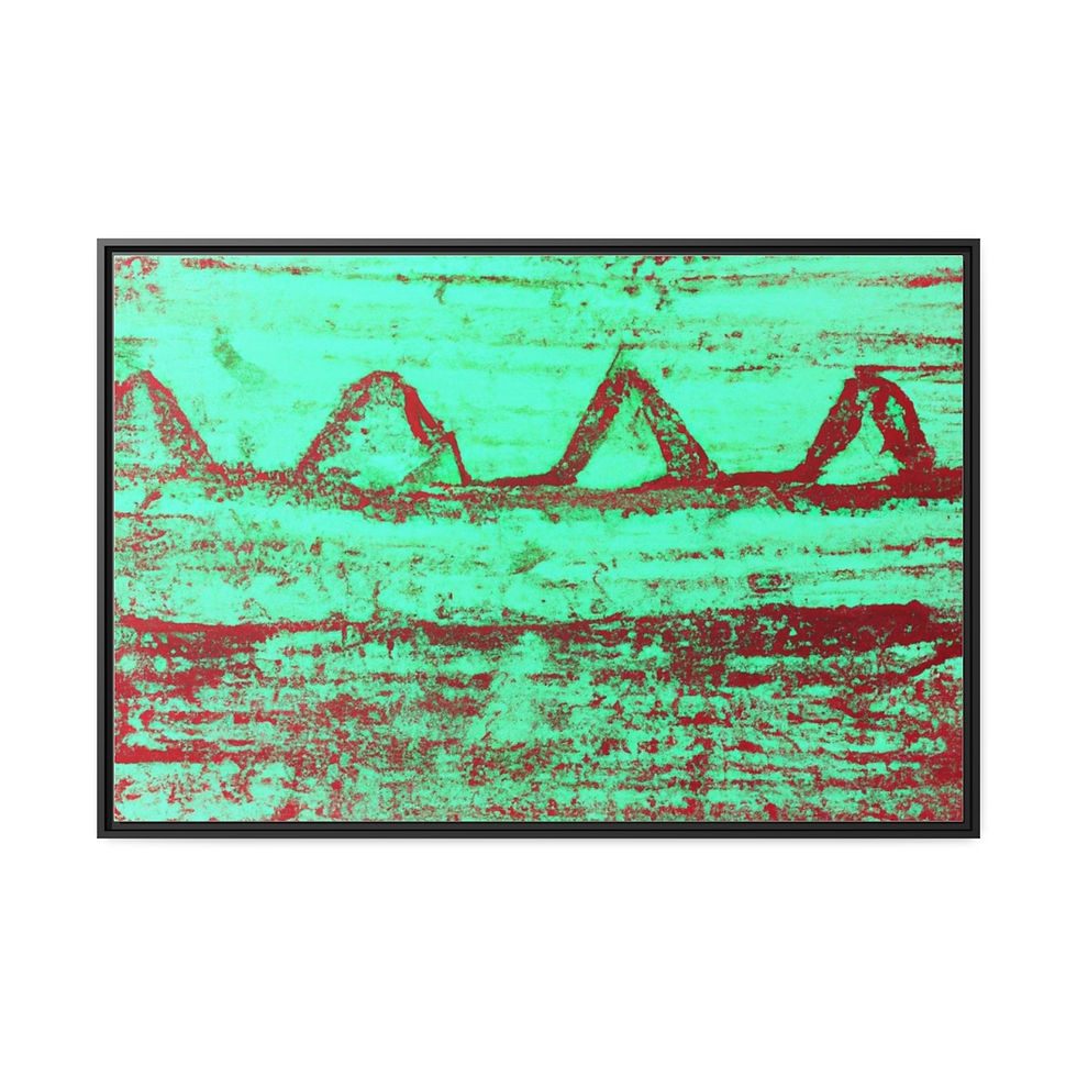 थंबनेल: Canvas Wall Art Print Black Frame | Roseson®