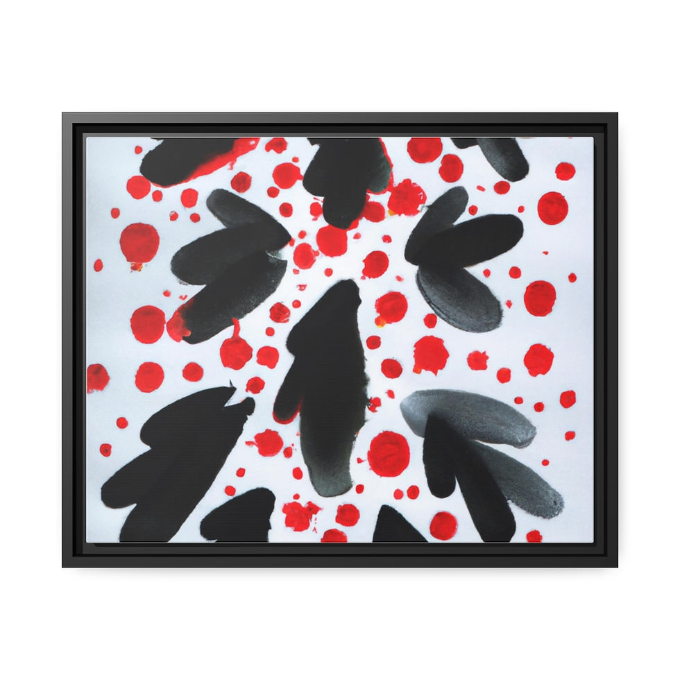 Miniature : Noble Abstract Wall Art Canvas Print Black Frame | Roseson®