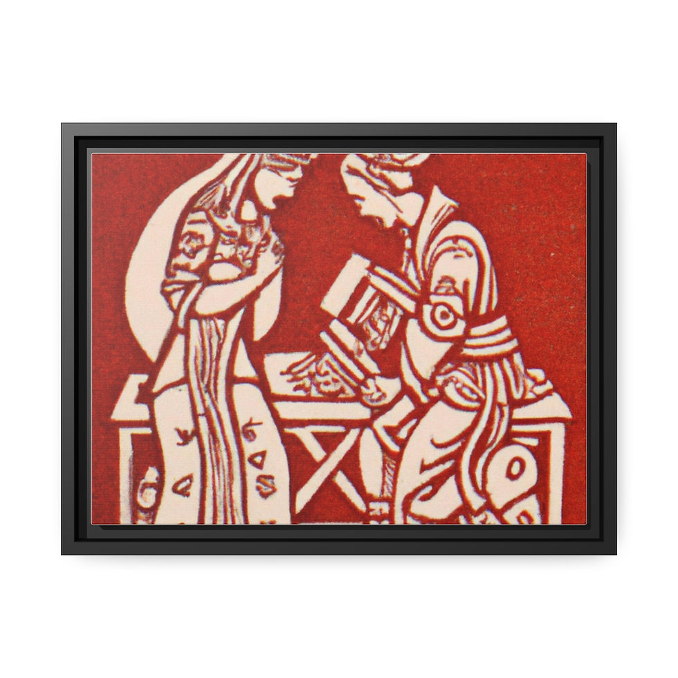 Miniature : Floral Wall Art Canvas Print Black Frame | Roseson®