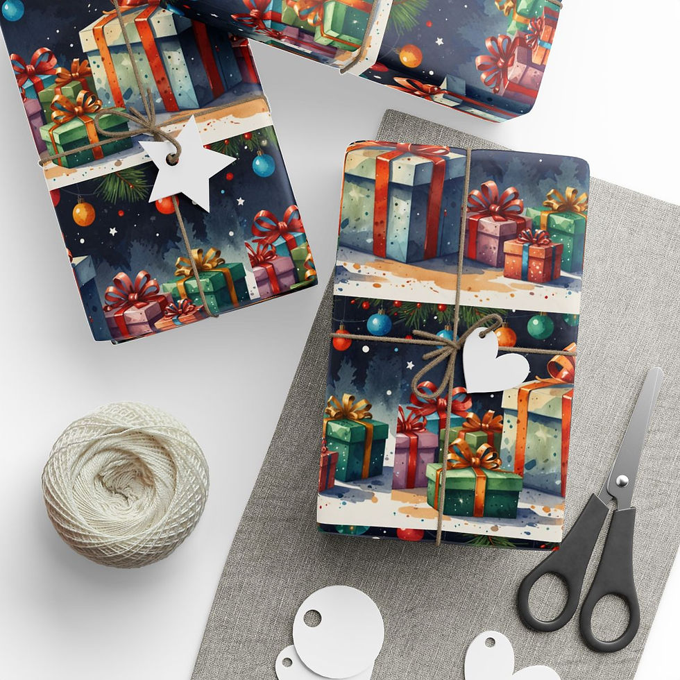 Thumbnail: Holiday Season Wrapping Paper | Roseson® Decorative Christmas Wrap