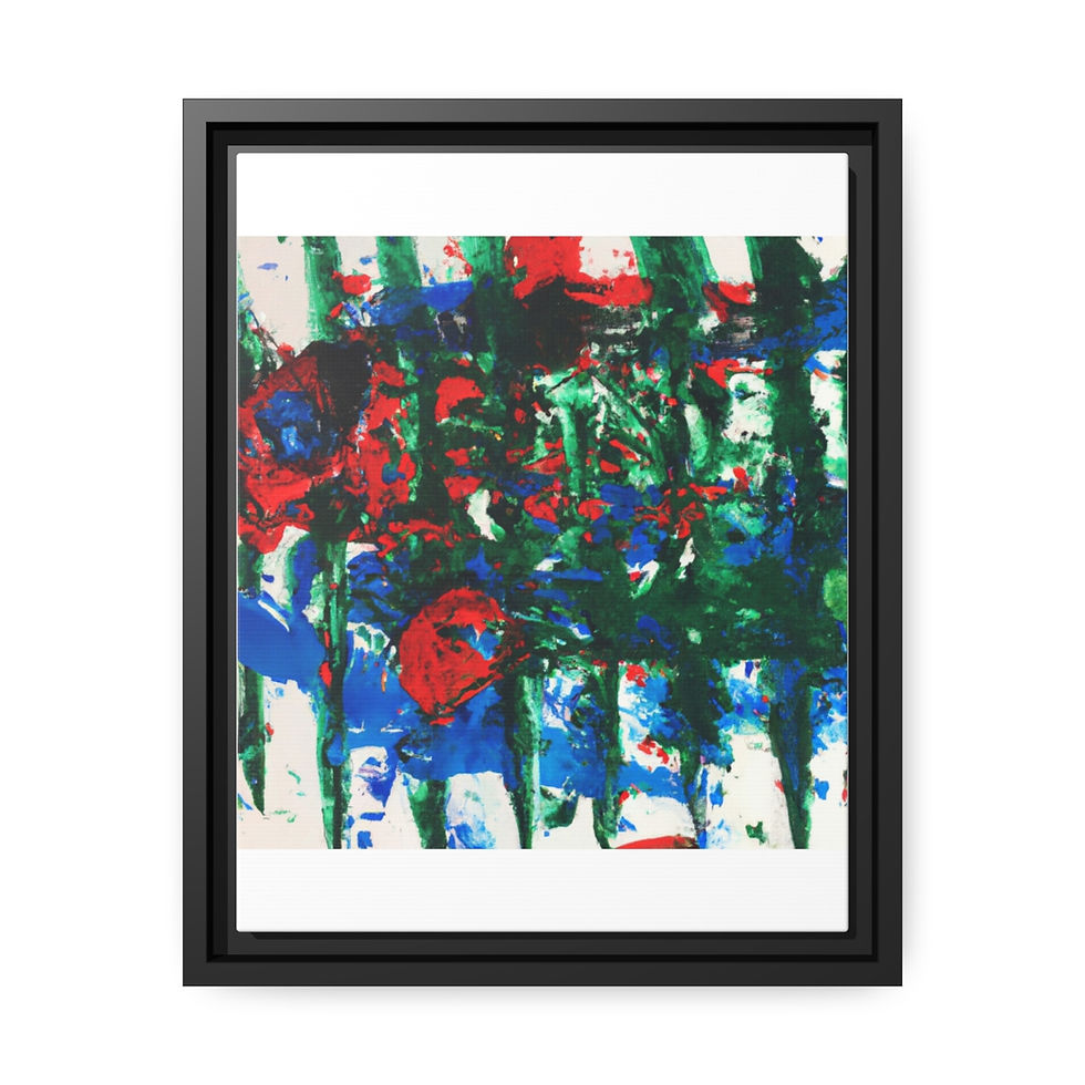 थंबनेल: Canvas Wall Art Print Black Frame | Roseson®