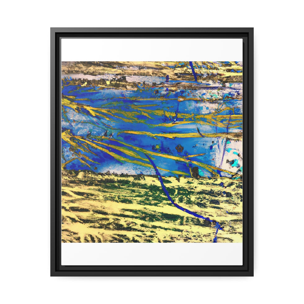 Thumbnail: Rosesun™ Matte Canvas, Black Frame