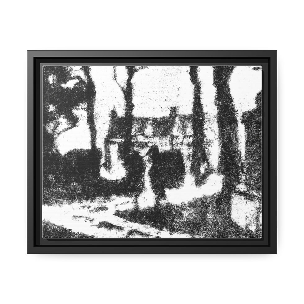 Miniature : Contemporary Wall Decor Canvas Print Black Frame | Roseson®