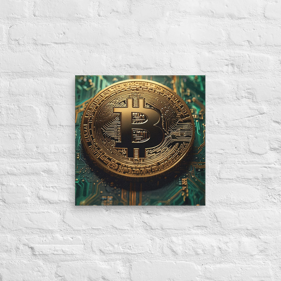 Thumbnail: Bitcoin Canvas Wall Art | Satoshi Nakamoto Print for Investors | Roseson®