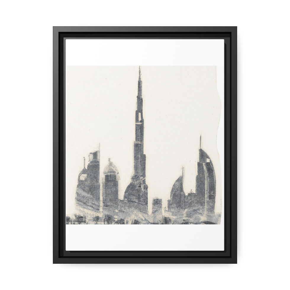 Miniature : Majestic Earth Tone Canvas Print Black Frame | Roseson®