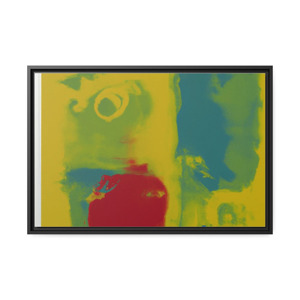 الصورة المصغرة: Watercolor Art Print Canvas Print Black Frame | Roseson®