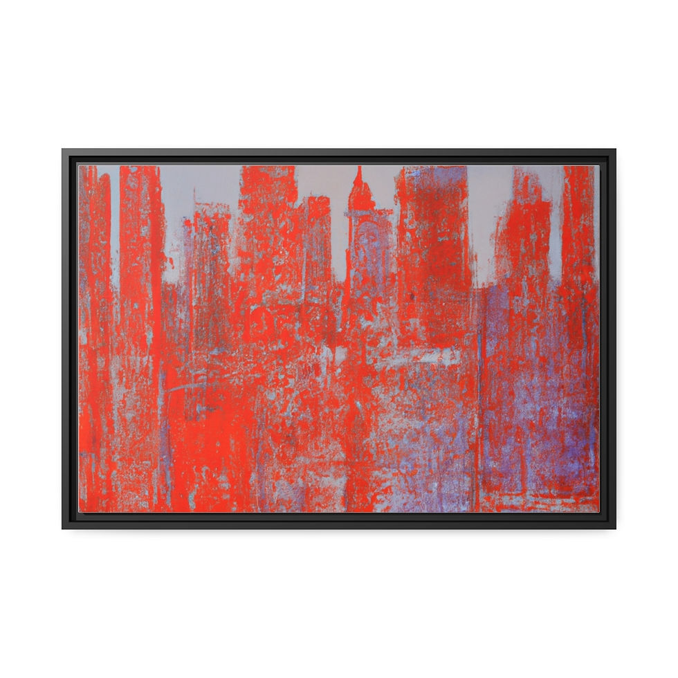 الصورة المصغرة: Retro Canvas Painting Print Black Frame | Roseson® Home Decor