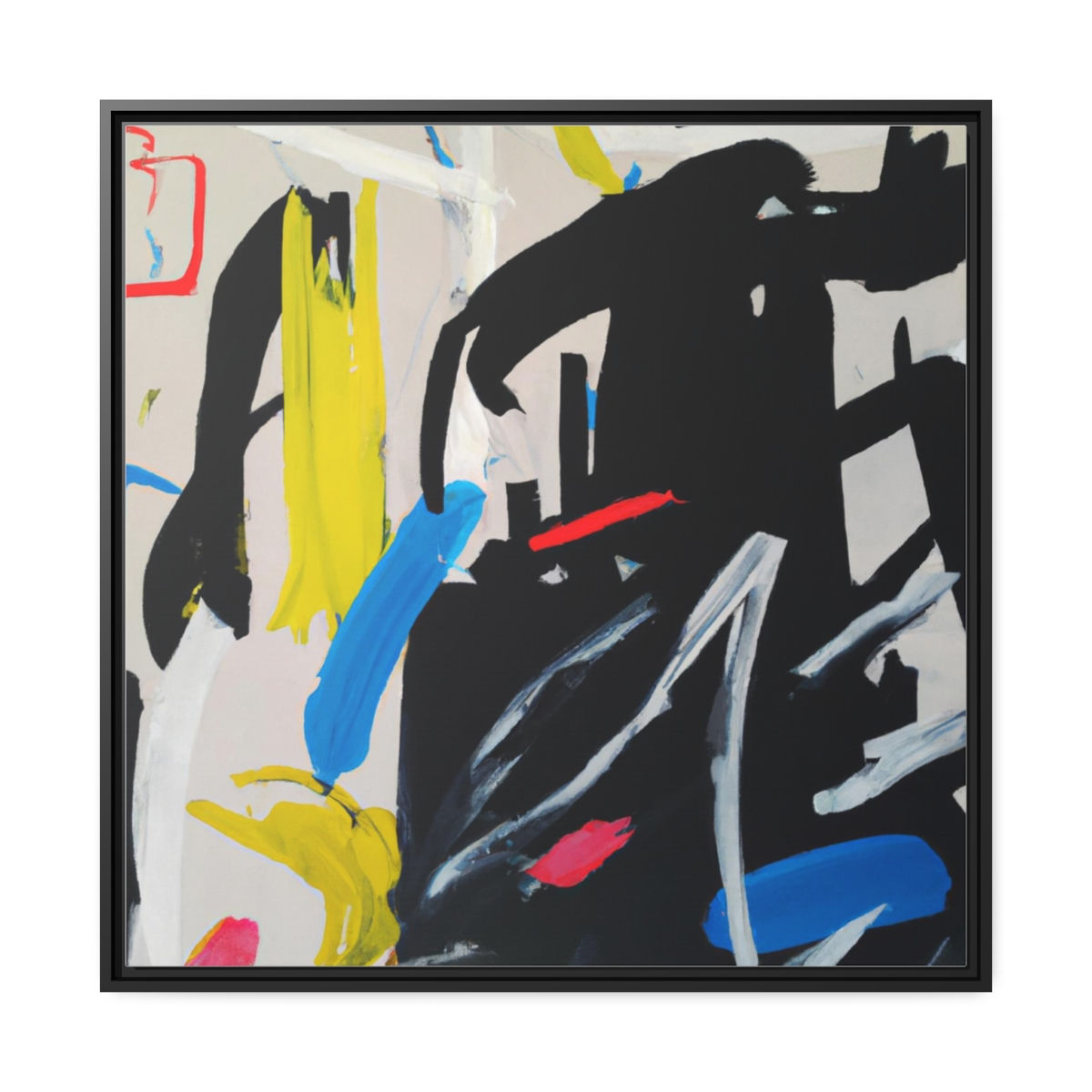 Clean Framed Art Print Canvas Print Black Frame | Roseson®