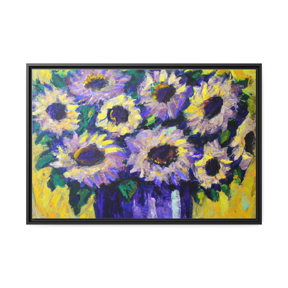 थंबनेल: Neutral Wall Art Canvas Print Black Frame | Roseson®