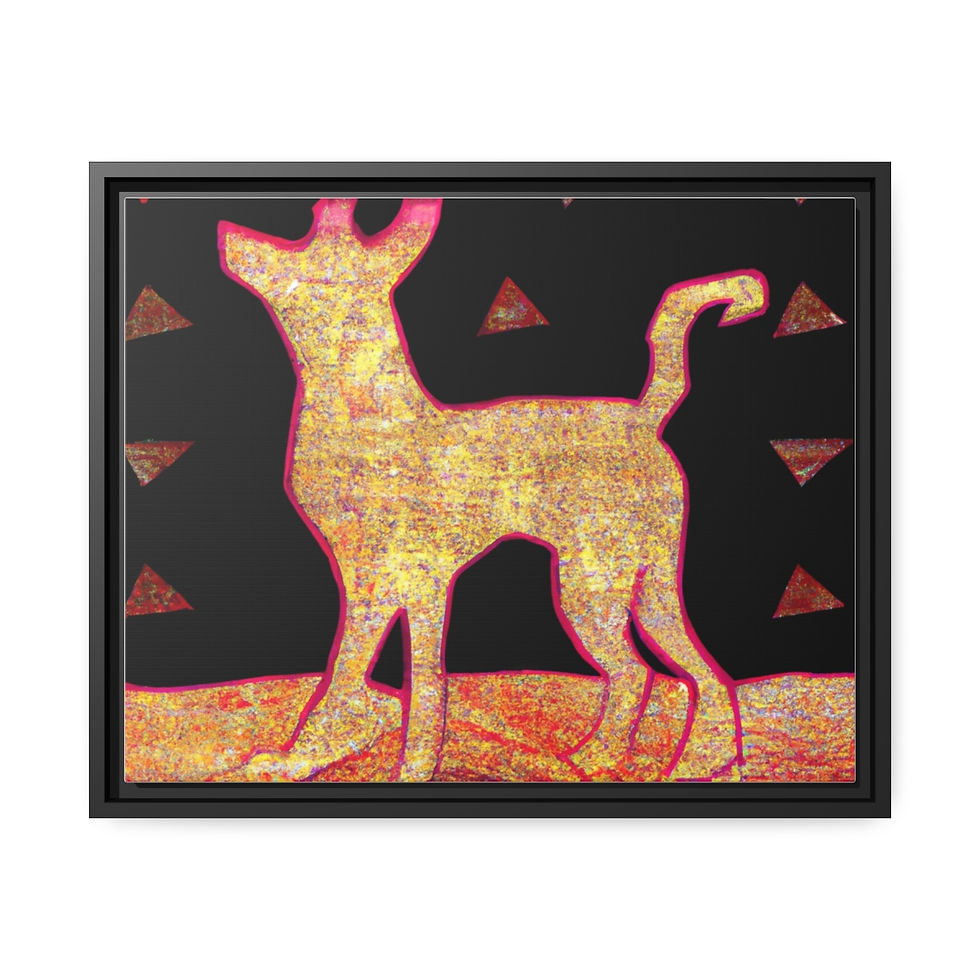 Thumbnail: Rosesun® Canvas Painting Print, Black Frame