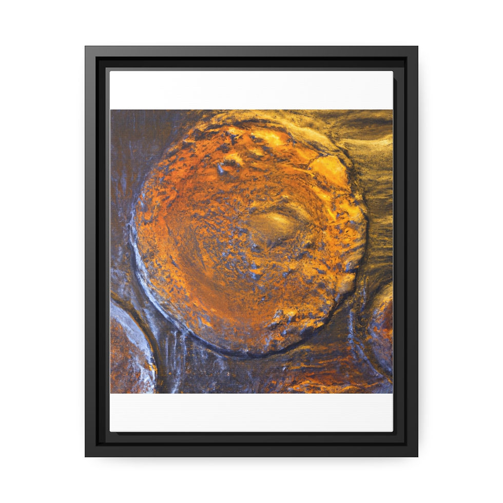 Thumbnail: Vintage Art Print Canvas Print Black Frame | Roseson®