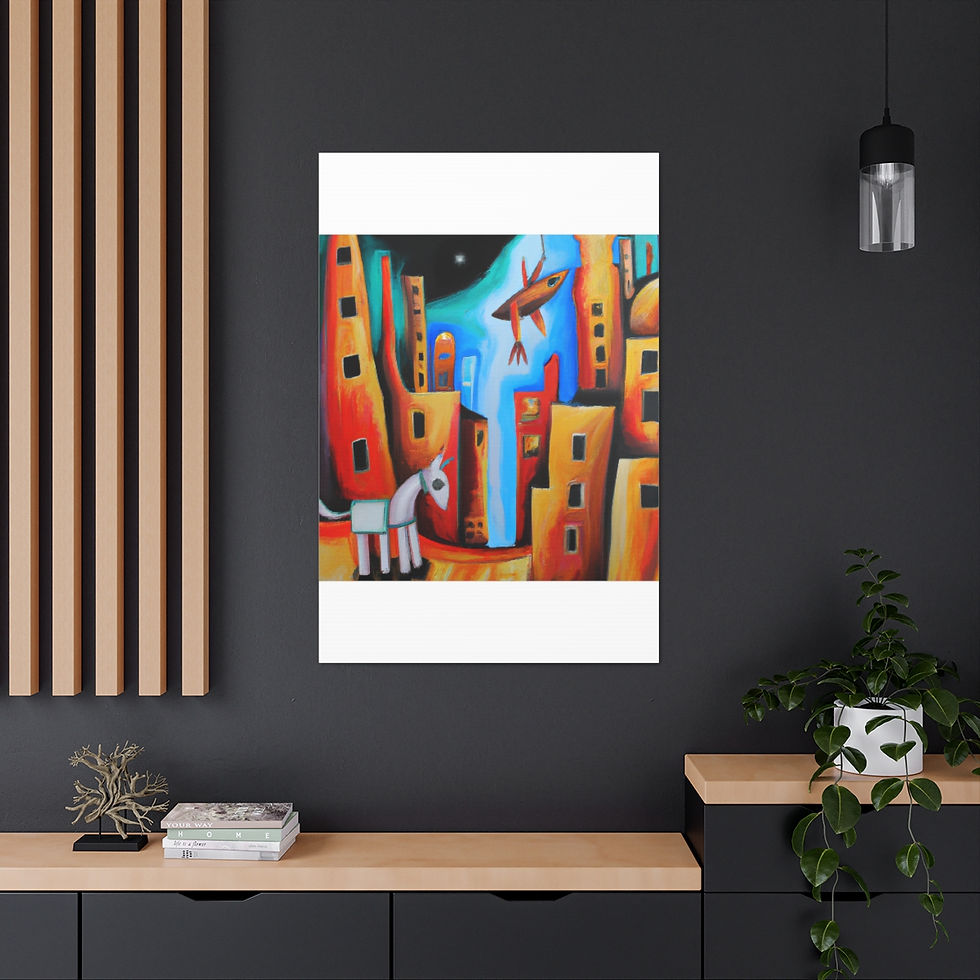 थंबनेल: Boho Wall Art Canvas Print Black Frame | Roseson®