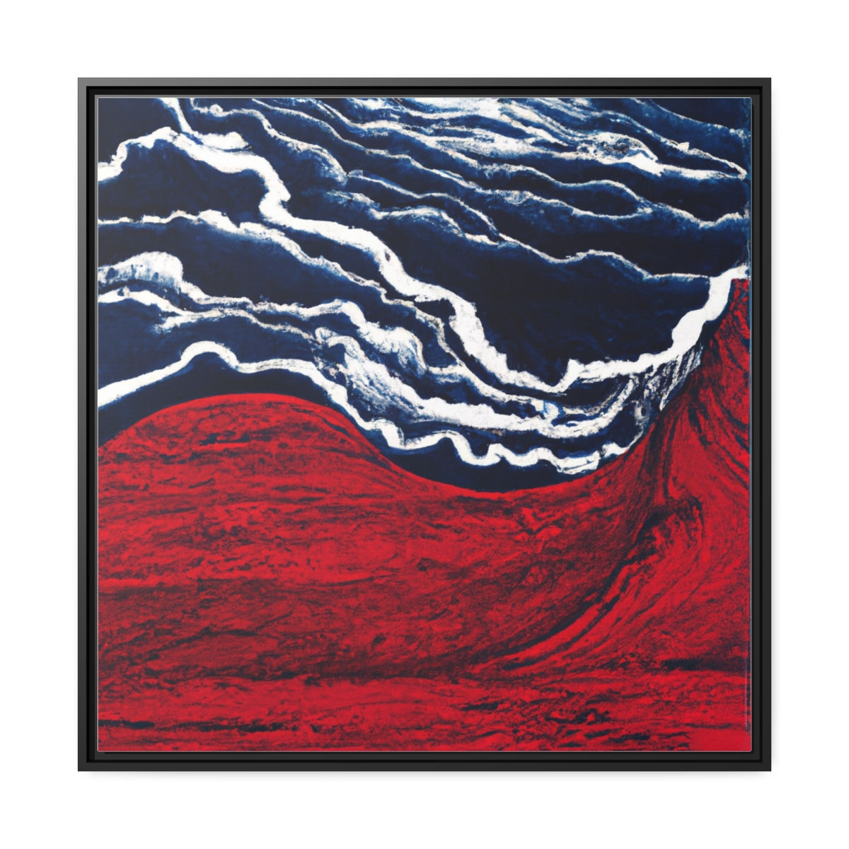 Sunset Wall Art Canvas Print Black Frame | Roseson®