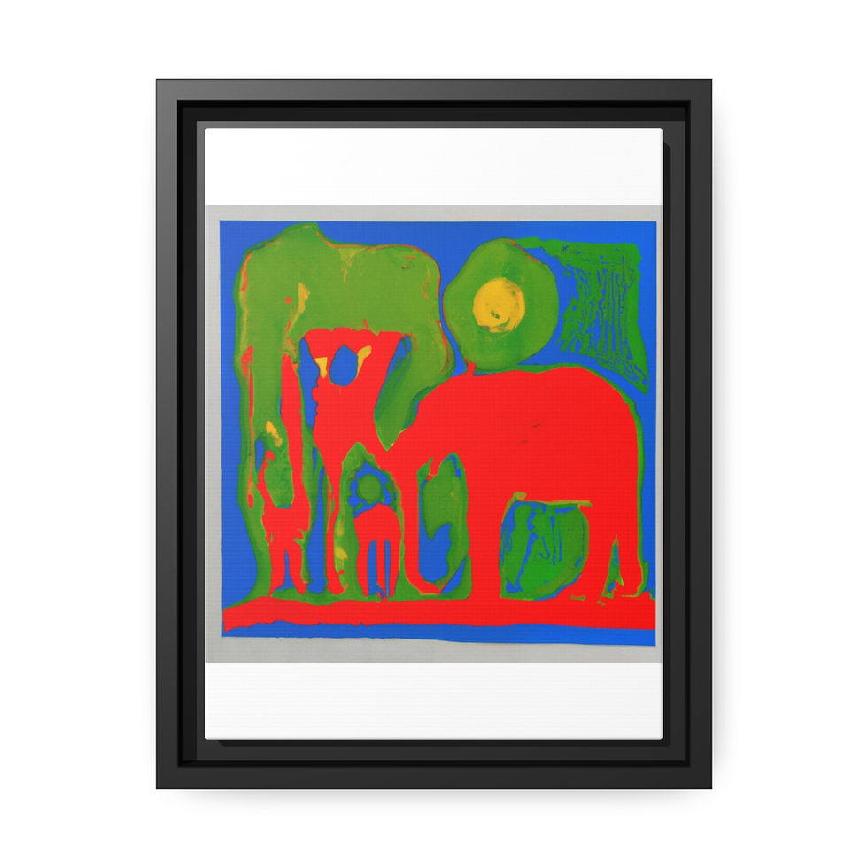 الصورة المصغرة: Scandi Black And White Canvas Print Black Frame | Roseson®