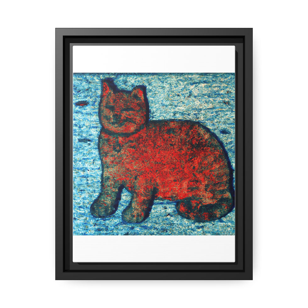 थंबनेल: Delicate Scenic Canvas Print Black Frame | Roseson®