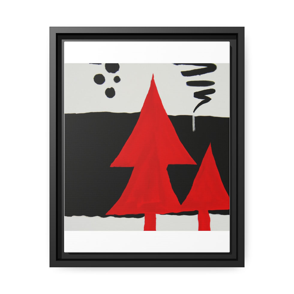 الصورة المصغرة: Contemporary Wall Decor Canvas Print Black Frame | Roseson®