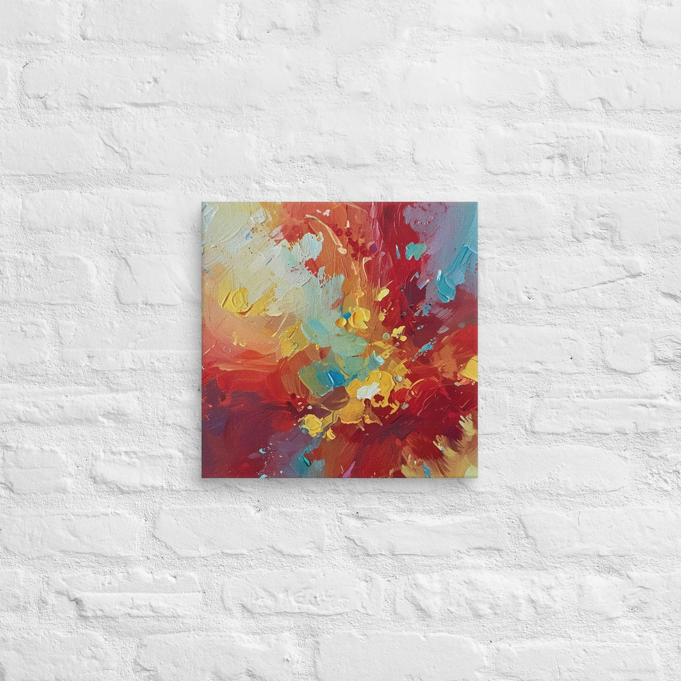 الصورة المصغرة: Bitcoin Canvas Wall Art | Abstract Square Canvas Bold Print | Roseson®