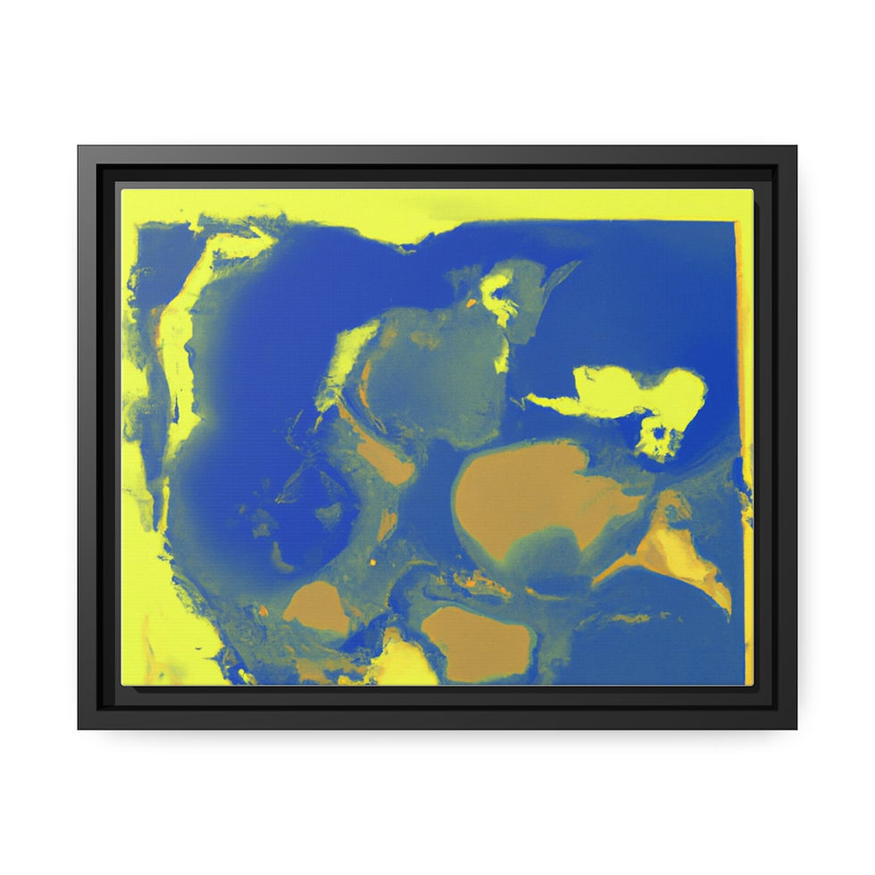 Miniature : Geometric Wall Art Canvas Print Black Frame | Roseson®