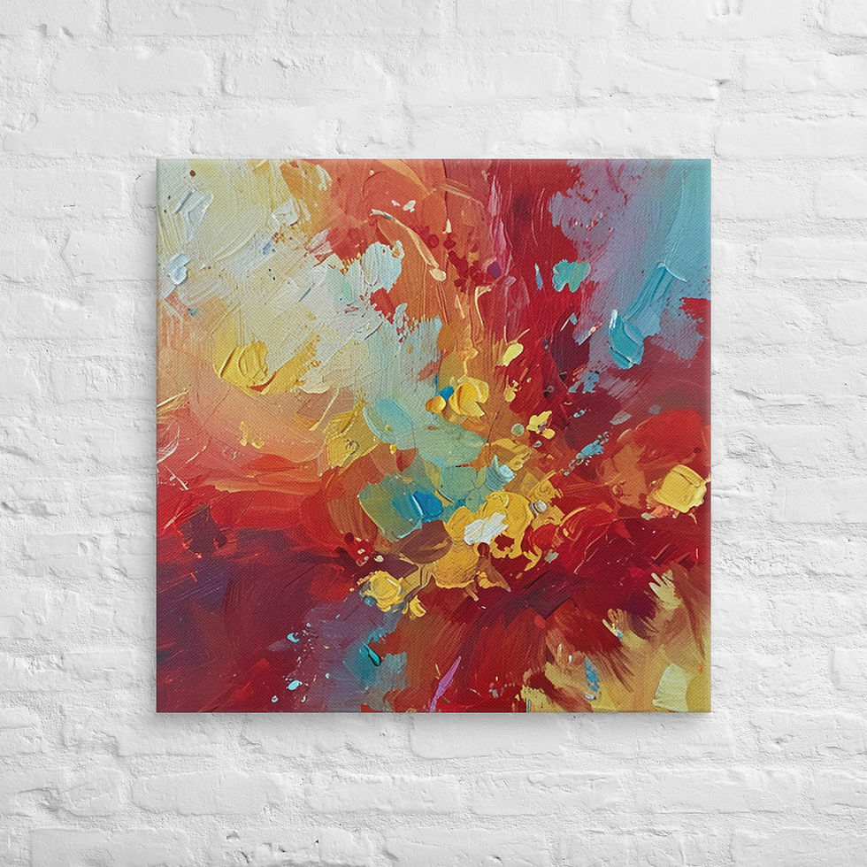 थंबनेल: Bitcoin Canvas Wall Art | Abstract Square Canvas Bold Print | Roseson®
