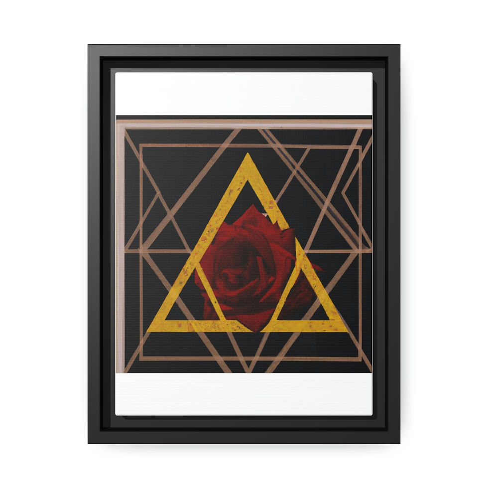 थंबनेल: Rosesun™ Matte Canvas, Black Frame