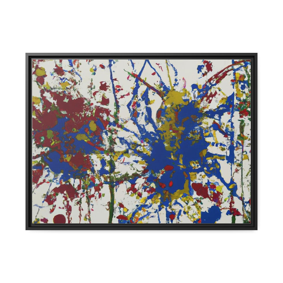 Miniature : Fluid Earth Tone Canvas Print Black Frame | Roseson®