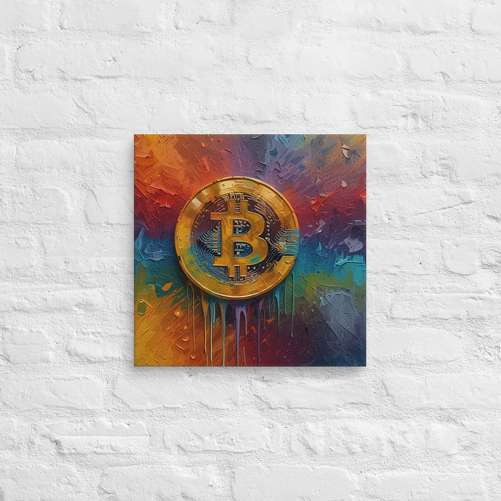 थंबनेल: Bitcoin Canvas Wall Art | Luxury Masterpiece for Crypto Investors | Roseson®