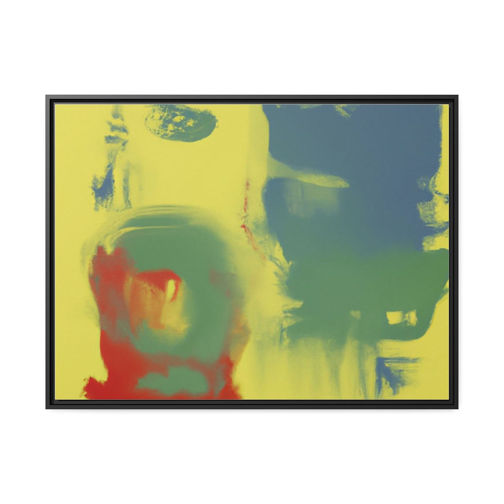 Miniature : Modern Black And White Canvas Print Black Frame | Roseson®