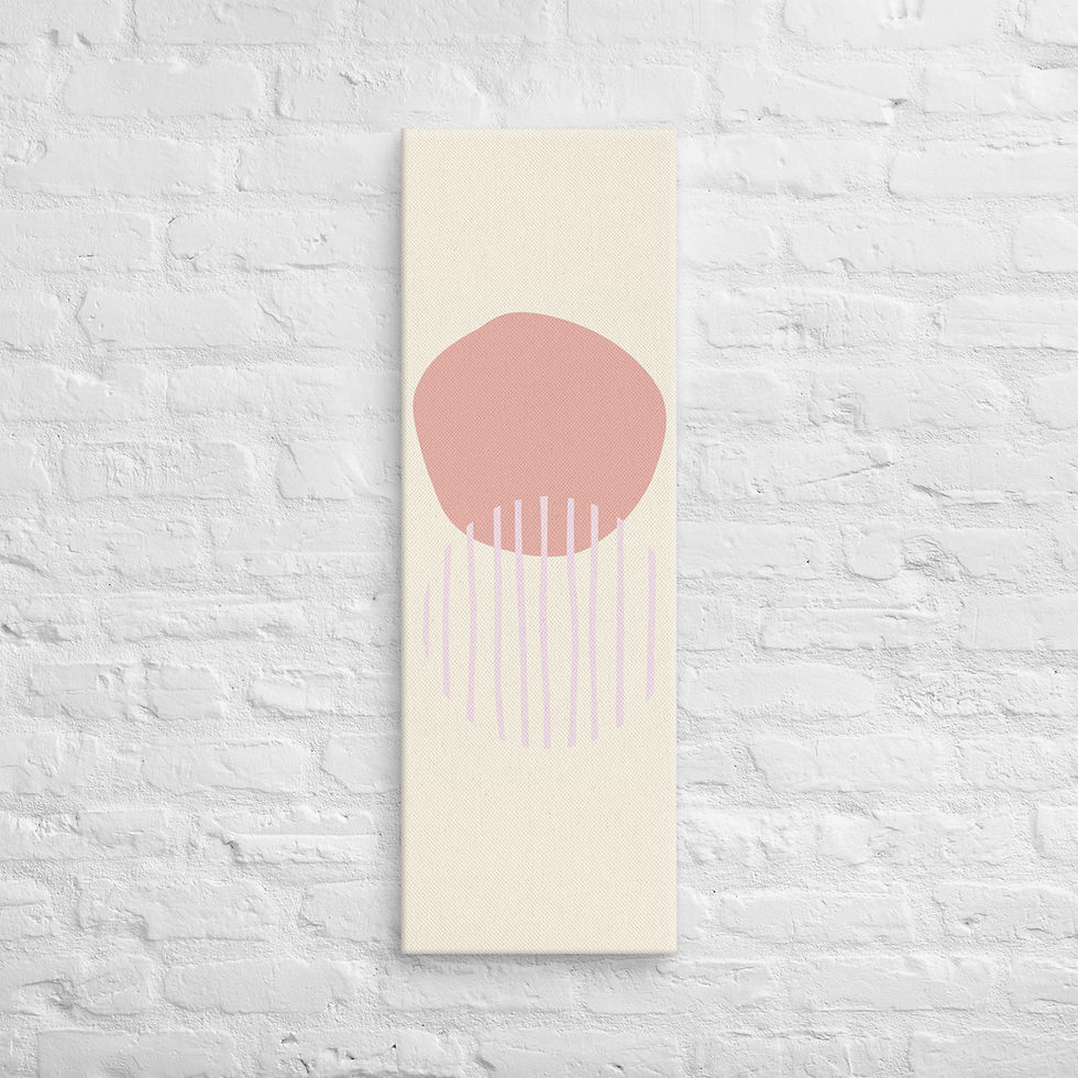 Thumbnail: Abstract Canvas Wall Art | Modern Trendy Print | Living Room Decor | Roseson®