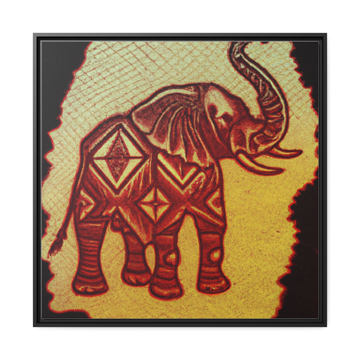 Textured Canvas Art Canvas Print Black Frame | Rosesonยฎ