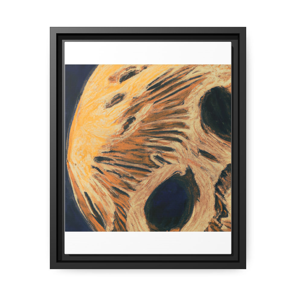 Miniature : Celestial Canvas Painting Print Black Frame | Roseson® Cosmic Wall Art