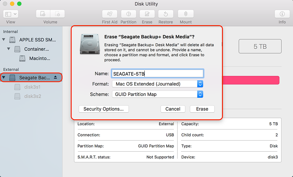 Scheme Mac Disk Utility