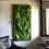 Thumbnail: Framed moss wall art with ferns and manzanita branches in living room