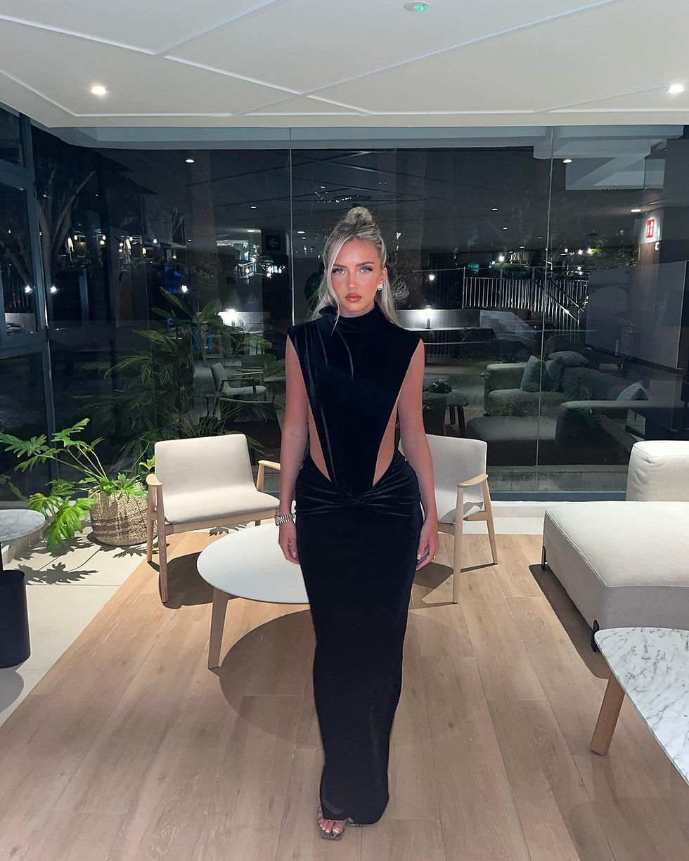 Thumbnail: Black Velour Bodysuit 