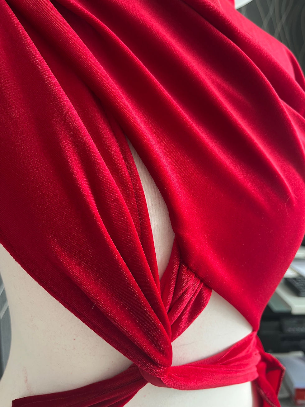 Thumbnail: Birthday Twist Velour Bodysuit