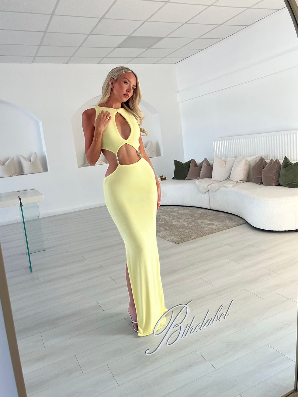 Thumbnail: Lemon Purity Maxi Dress 