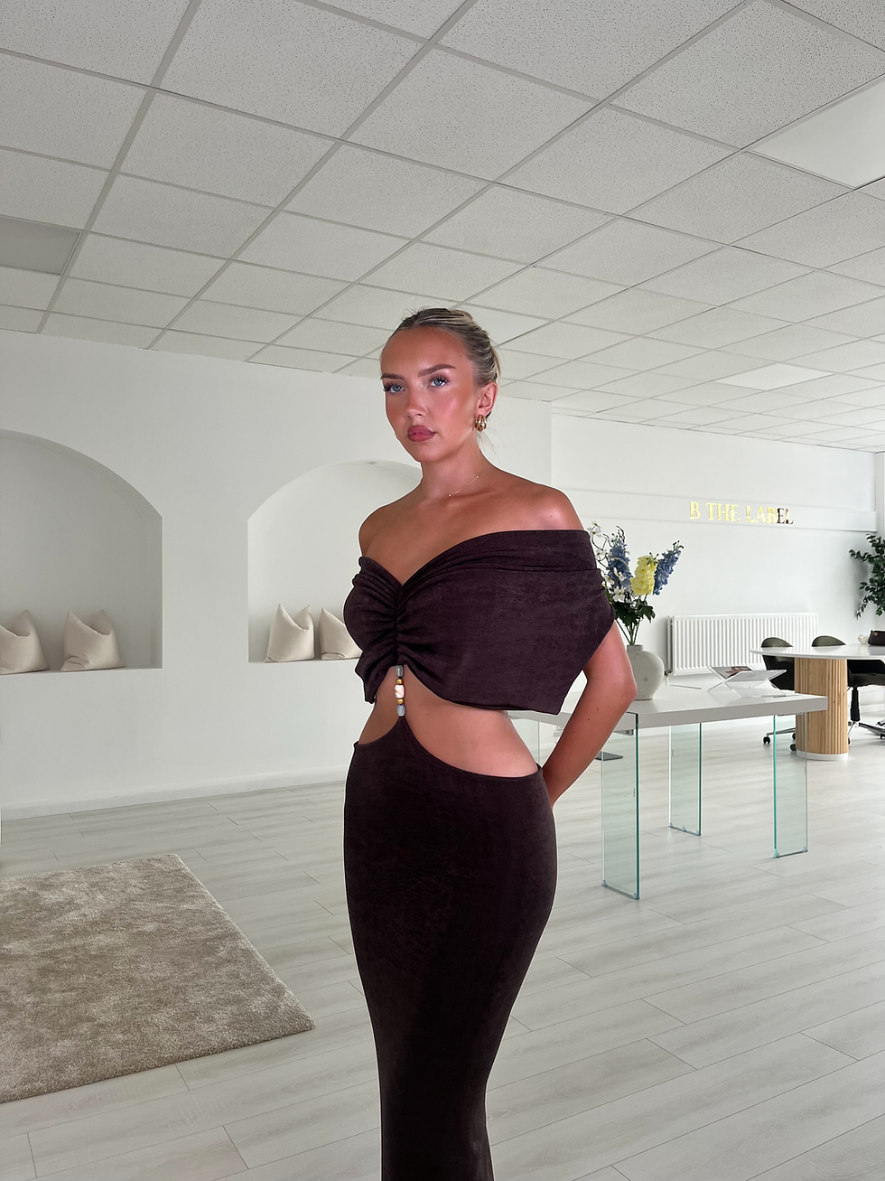 Thumbnail: Brown Perla Maxi Dress