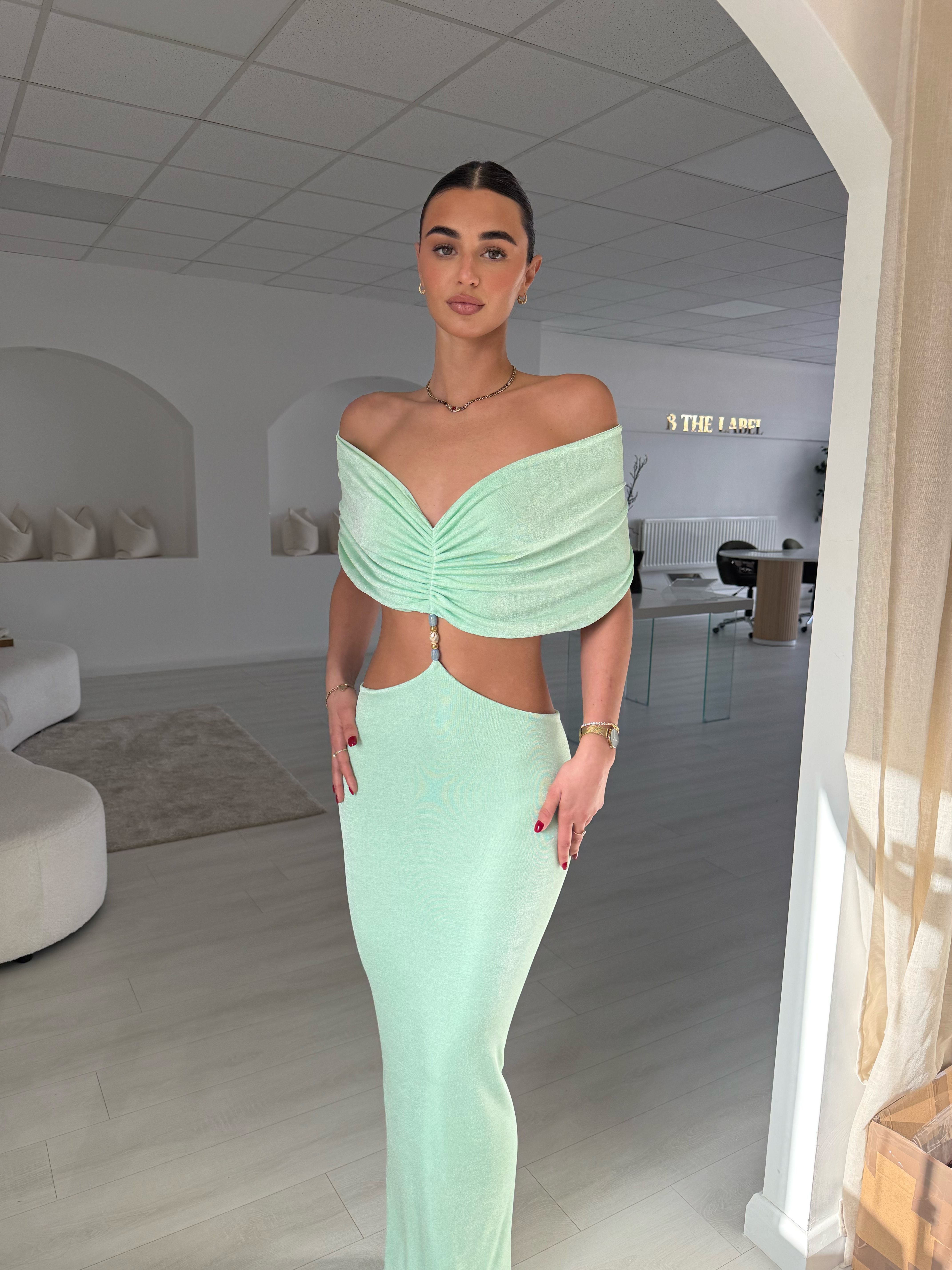 The Mint Perla Maxi Dress 