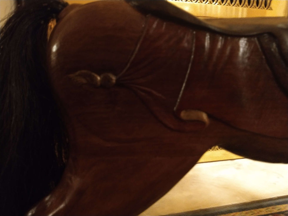 Thumbnail: Hand Carved Victorian Rocking Horse
