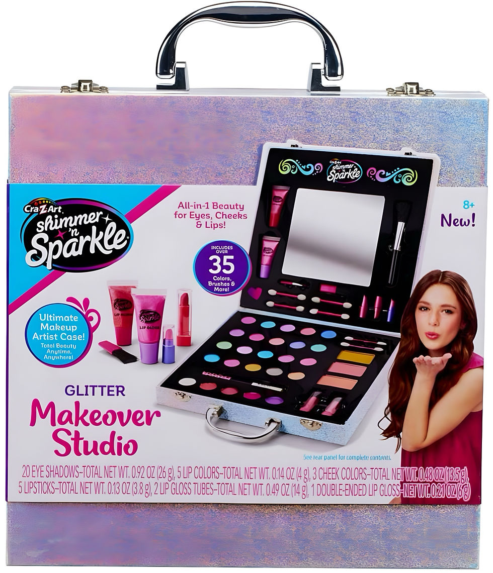Thumbnail: Glitter Makeover Studio With Real Kids Makeup Playset