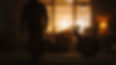 A man approaching his bike in the dark