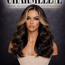 Dark brown body wave wig with soft curls and sleek finish