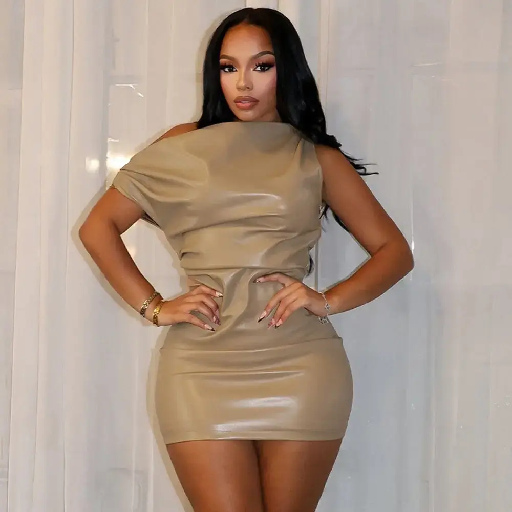 Off-Shoulder Bodycon Dress Stylish Mini Dress For Brunch