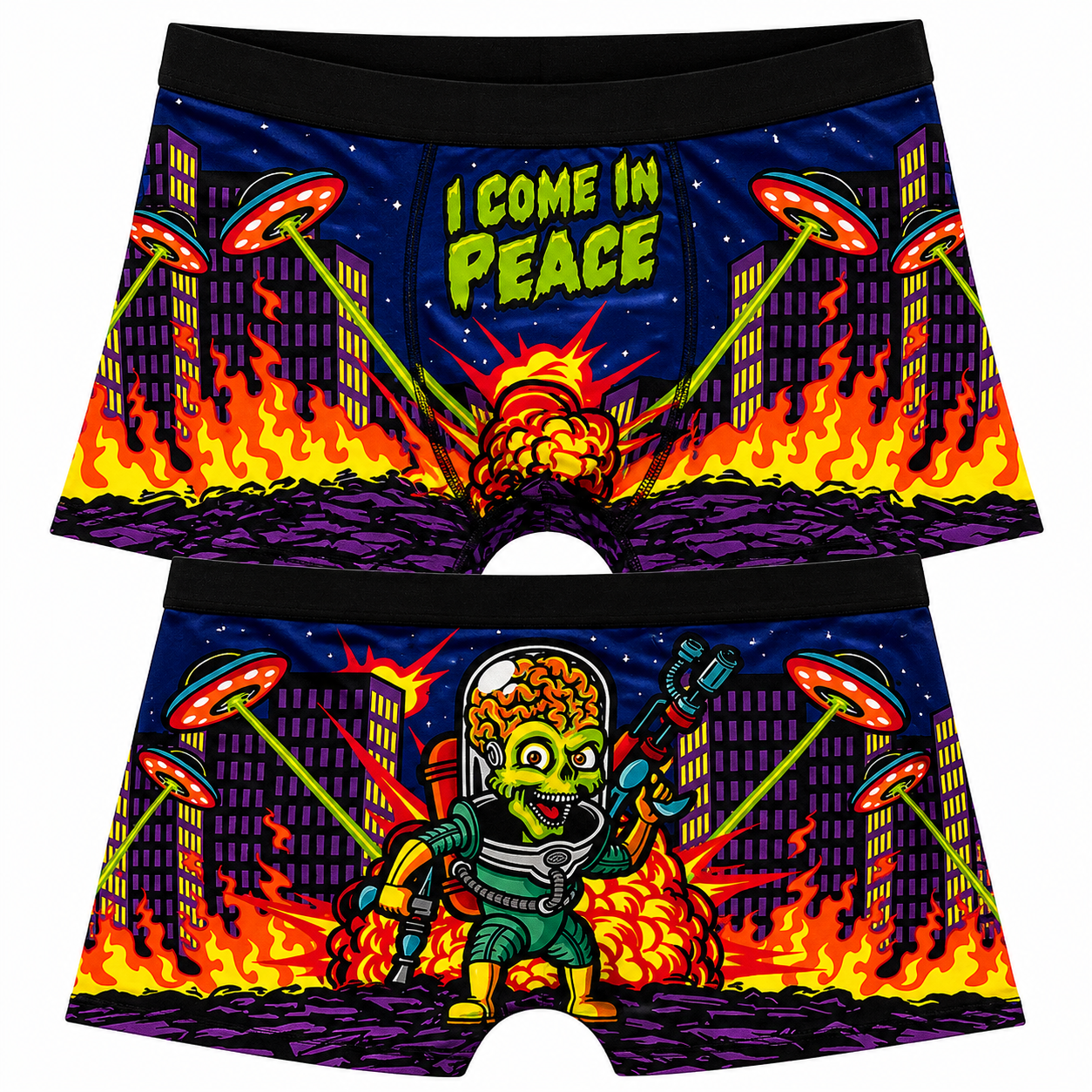 I Come in Peace Men's Boxer Briefs & Period Panties