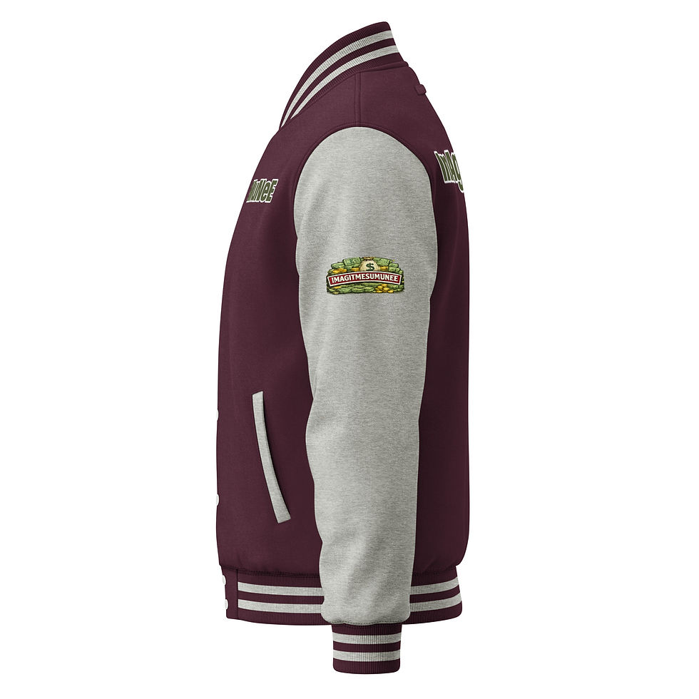 Thumbnail: "Imagitmesumunee" Heavyweight letterman jacket