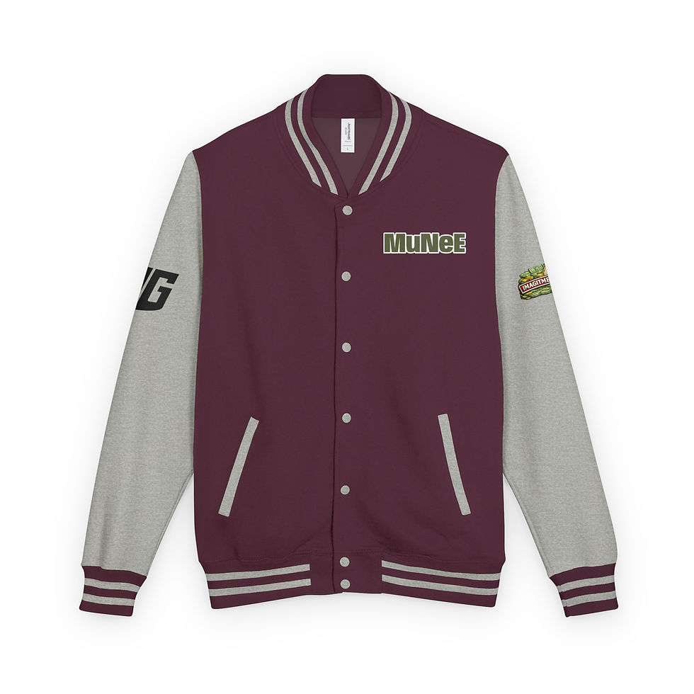 Thumbnail: "Imagitmesumunee" Heavyweight letterman jacket