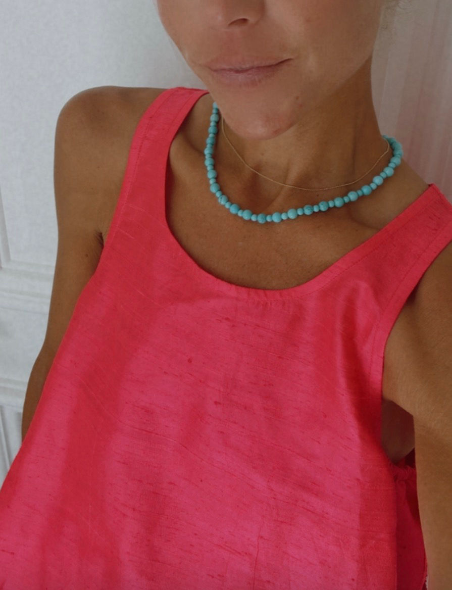 Thumbnail: Mixed round turquoise necklacw 