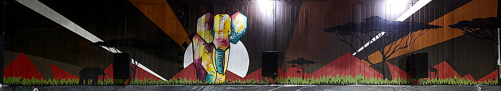 Graffiti mural Discoteca Mombassa - Tarifa