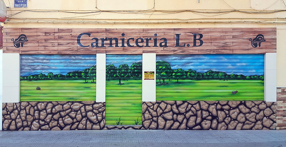 Graffiti Carniceria L.B - Huelva