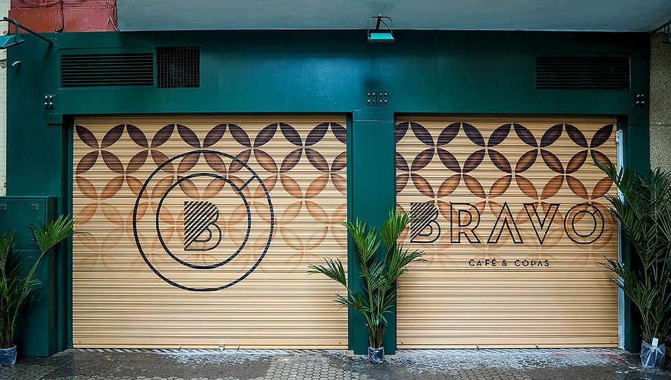 Rotulación Bravo Cafe & Copas