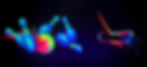 Mural Bolos - Mural Fluorescente Minigolf Alicante 9x3m.